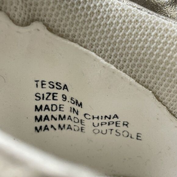 COCONUTS by Matisse Womens Size 9.5 Shoes Tessa Lace Up White Brown Sneakers NEW - Picture 8 of 9